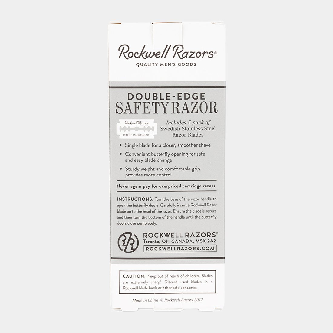 Rockwell R1 - Double Edge Safety Razor - , Rockwell Razors